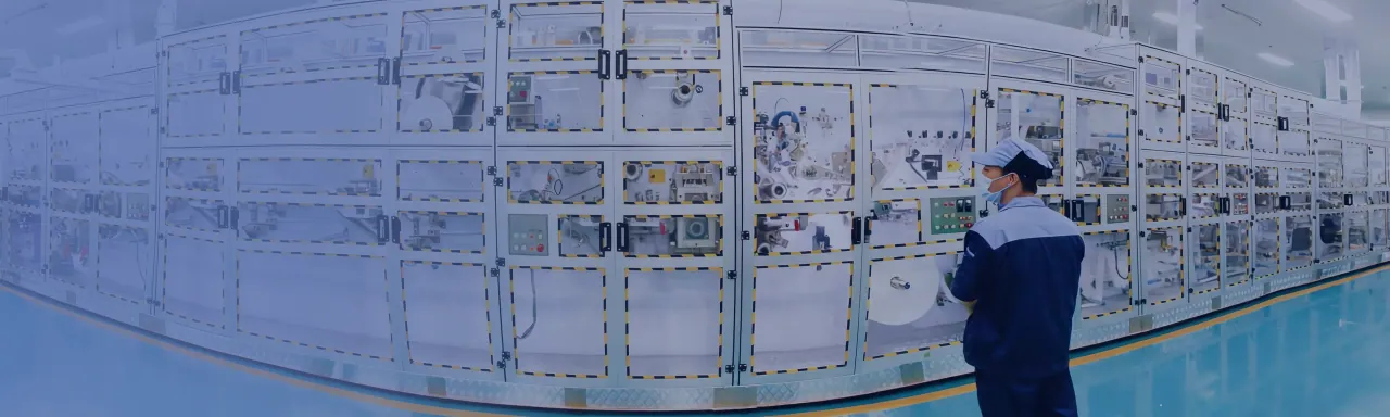 Sanitary pad factory production line and cleanroom manufacturing