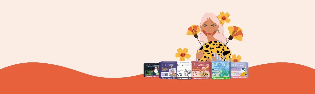 M Beauty premium organic-cotton sanitary pad range