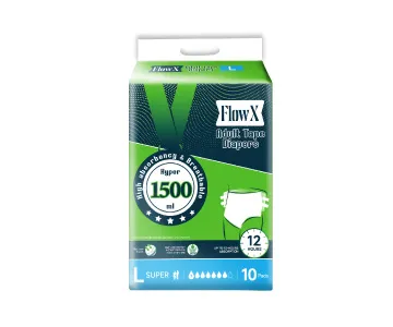 FlowX Adult Tape Diaper L, 10pcs