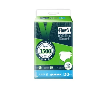 FlowX Adult Tape Diaper L, 30pcs
