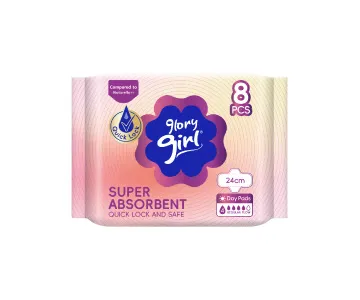 Glory Girl Super Absorbent 240mm day pad, 8pcs