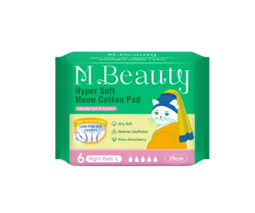 M Beauty Hyper Soft Meow Cotton 290mm night pad, 6pcs