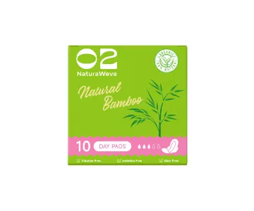 O2 Bamboo Fibre 240mm day pad, 10pcs