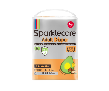 Sparklecare Adult Diaper L–XL, 10+1pcs