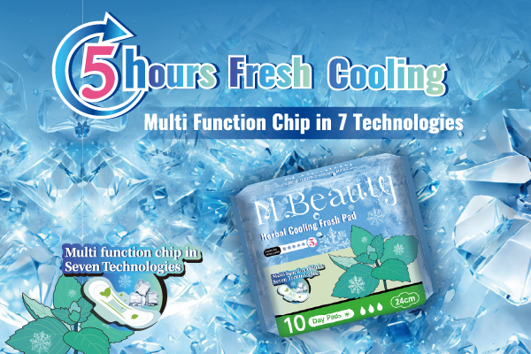 M Beauty Fresh Cooling 150mm daily liner, 20pcs
