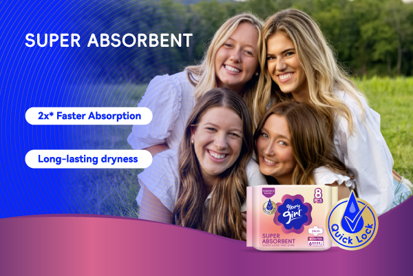 Glory Girl Super Absorbent 150mm daily liner, 20pcs